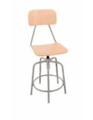 SGABELLO FISSO CON SEDILE LAMINATO