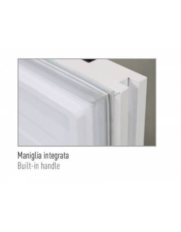 Armadio congelatore professionale statico con esterno inox e termostato digitale -18° -22°C - capacità Lt. 330 - cm 60x61x186h