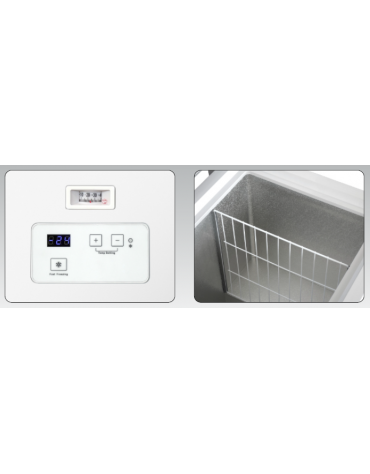 Congelatore a pozzetto, capacità 190 litri - Temperatura ≤ -18 - Termostato manuale - mm 950x564x845h