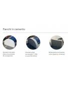 Rastrelliera per biciclette 7 posti con base in cemento