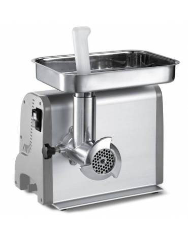 Tritacarne elettrico ad ingranaggi - attacco 12 - Produzione oraria Kg/h 85 - mm 377x366x375h