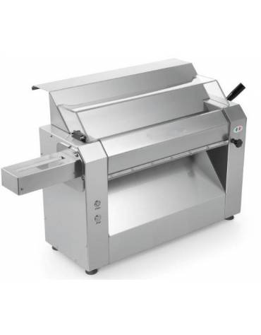 Tirapasta sfogliatrice con regolazione spessore pasta 0-10 mm - Dimensioni rullo mm 60x250