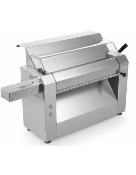 Tirapasta sfogliatrice con regolazione spessore pasta 0-10 mm - Dimensioni rullo mm 60x250