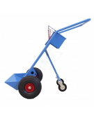 Carrello biposto per Bombole lt.40/50 con Ruote Antiforatura e Maniglione - Terza Ruota Posteriore