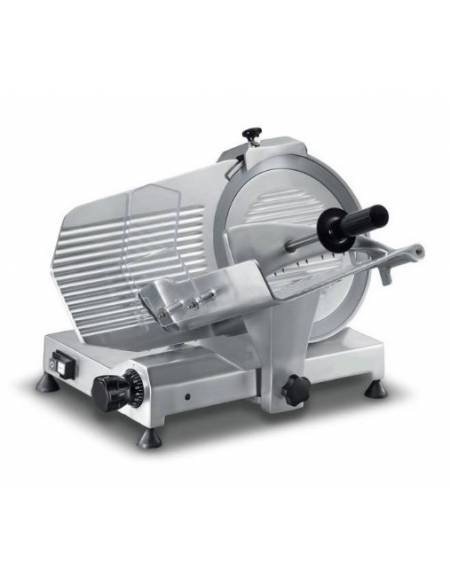 AFFETTATRICE A GRAVITA' IN ALLUMINIO LAMA CM 30 - PIATTO MM 250x275 - SPESSORE TAGLIO MM 13 - MONOFASE