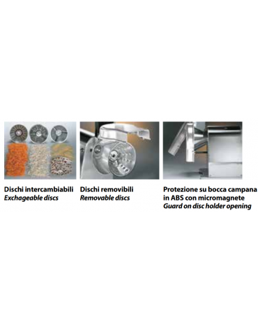 Tagliamozarella industriale per sfilacciare - Monofase