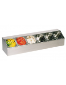 ESPOSITORE GASTRONORM ACCIAIO INOX 6 GN. 1/6 H 150