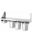 MENSOLA PORTA BACINELLE PER 4 GN 1/6 - portata max Kg 40 - mm 800x200x150h