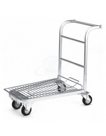 Carrello con Pianetta Brico piano in rete - Salvaspazio 4 ruote 125 cm, Dimensioni cm 59x108,1x93,7 h Imbottigliamento cm 26