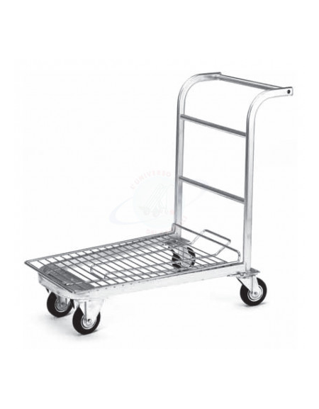 Carrello con Pianetta Brico piano in rete - Salvaspazio 4 ruote 125 cm, Dimensioni cm 59x108,1x93,7 h Imbottigliamento cm 26