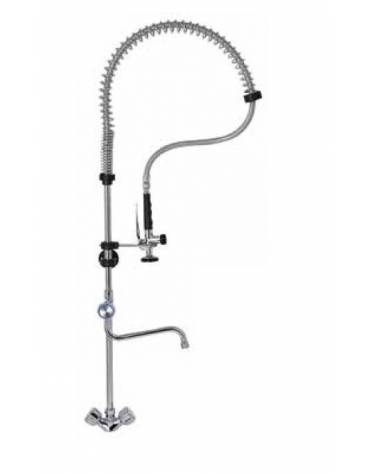 Gruppo doccia con miscelatore monoforo, manopole multigiro e rubinetto - cm 120h