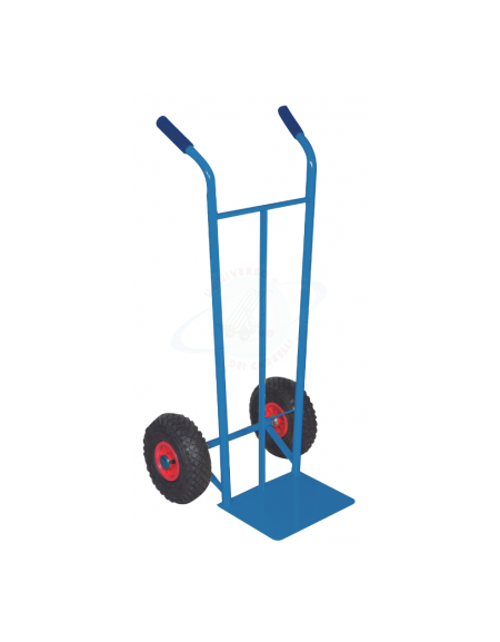 Carrello portacasse - 2 Ruote Pneumatiche nylon Ø cm 26 - cm 53x110