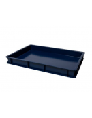 SCATOLA CASSETTA PASTA PIZZA IN POLIPROPILENE BLU - ESTERNO MM 600x400x70H - INTERNO MM 567x367x57