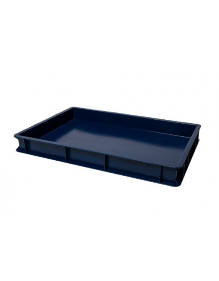 SCATOLA CASSETTA PASTA PIZZA IN POLIPROPILENE BLU - ESTERNO MM 600x400x70H - INTERNO MM 567x367x57