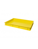 SCATOLA CASSETTA PASTA PIZZA IN POLIPROPILENE GIALLA - ESTERNO MM 600x400x70H - INTERNO MM 567x367x57h