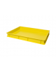 SCATOLA CASSETTA PASTA PIZZA IN POLIPROPILENE GIALLA - ESTERNO MM 600x400x70H - INTERNO MM 567x367x57h