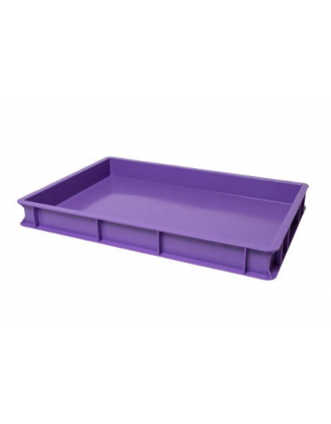 SCATOLA CASSETTA PASTA PIZZA IN POLIPROPILENE VIOLA - ESTERNO MM 600x400x70H - INTERNO MM 567x367x57h