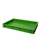 SCATOLA CASSETTA PASTA PIZZA IN POLIPROPILENE VERDE - ESTERNO MM 600x400x70H - INTERNO MM 567x367x57h
