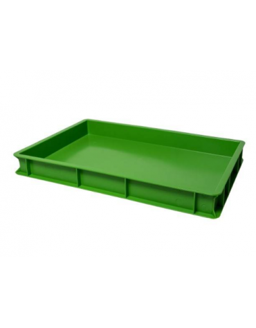 SCATOLA CASSETTA PASTA PIZZA IN POLIPROPILENE VERDE - ESTERNO MM 600x400x70H - INTERNO MM 567x367x57h