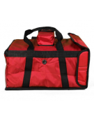 BORSA ISOTERMICA PORTA PIZZA - Capacità n° 6 cartoni pizza - Colore Rosso - cm 35x35x20h