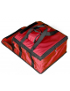BORSA ISOTERMICA PORTA PIZZA - Capacità n° 6 cartoni pizza - Colore Rosso - cm 40x40x20h