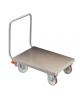 CARRELLO ACCIAIO INOX PER TRASPORTI PESANTI - Pianale mm 1000x600 - Portata Kg 400