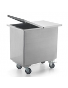 TRAMOGGIA CARRELLATA INOX - Larghezza mm 750 - Profondità mm 470 - Altezza mm 740