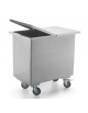 TRAMOGGIA CARRELLATA INOX - Larghezza mm 750 - Profondità mm 470 - Altezza mm 740