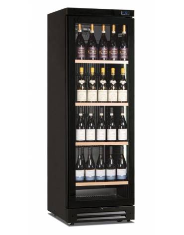 Vetrina frigo per vino con funzionamento ventilato o statico, illuminazione led, capacità N° 114 bottiglie - cm 60x65,1x186,1h