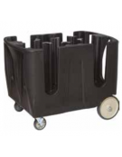 CARRELLO PORTAPIATTI CON 6 ELEMENTI DIVISORI REGOLABILI - Capacità piatti Ø 45-60 - mm 711x1092x806h