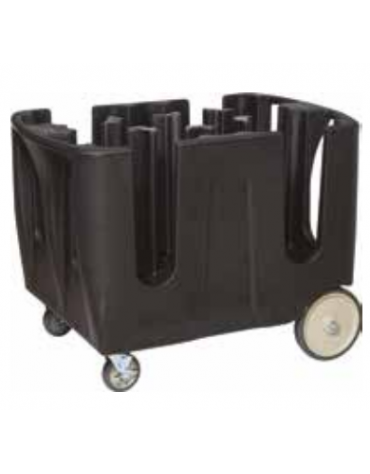 CARRELLO PORTAPIATTI CON 6 ELEMENTI DIVISORI REGOLABILI - Capacità piatti Ø 45-60 - mm 711x1092x806h