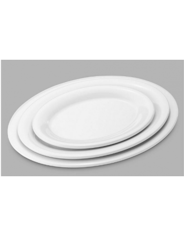 PIATTO OVALE IN MELAMINA - Larghezza mm 305 - Profondità mm 232 - Altezza mm 25