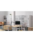 Contenitore alto vetro/vetro senza serraura - cm 45X45X196