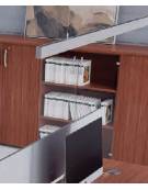 Contenitore alto vetro/vetro con serraura - cm 45X45X196