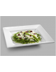 VASSOIO QUADRATO IN MELAMINA COLORE BIANCO - Larghezza mm 373 - Profondità mm 373 - Altezza mm 28