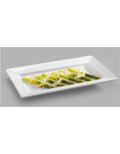 PIATTO RETTANGOLARE IN MELAMINA - Larghezza mm 358 - Profondità mm 250 - Altezza mm 38