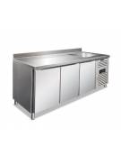 Tavolo refrigerato con 3 porte e con lavello cm 187x70x115h