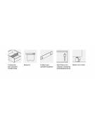 CLASSIFICATORE ORIZZONTALE 3 CASSETTI CON SERRATURA cm. 93 x 45 x 104 h.