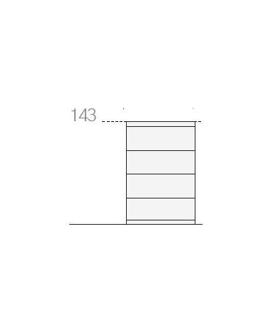 CLASSIFICATORE ORIZZONTALE 3 CASSETTI CON SERRATURA cm. 93 x 45 x 104 h.