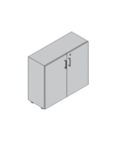 Mobile contenitore basso - anta in legno con serratura cm 90x35x80h