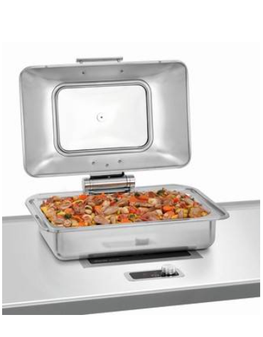 CHAFFING DISH 1/1 GN PER INDUZIONE - Capacità lt 8,5 - mm 580x420x205h