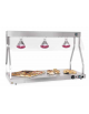 Piano caldo inox con 2 lampade a infrarossi GN 2x1/1 cm  70x53x70 h