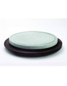 PIETRA OLLARE ROTONDA CON BASE FAGGIO - Diametro mm 300