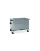 Carrello termico armadiato-vasca unica capacità 3 x 1/1 GN cm 134x72x96h