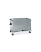 Carrello termico armadiato-vasca unica capacità 4 x 1/1 GN cm 172x72x96h