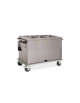 Carrello termico armadiato vasche separate Capacità 3 x 1/1 GN - cm 134x72x96h