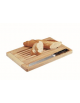 TAGLIERE IN LEGNO PER PANE CON RACCOGLIBRICIOLE - mm 400x275