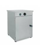 Mobiletto scaldapiatti in acciaio inox per N° 30 piatti - ØMax Piatti cm 32 - Dimensioni max cm 40x41x55h