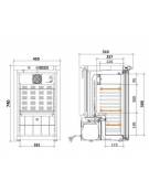 Frigorifero per farmaci cm 59,5x63,8x155h