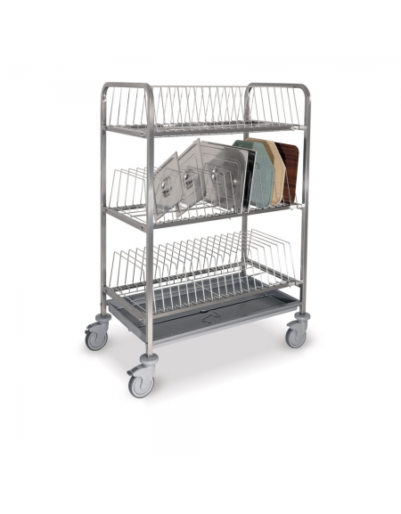Carrello scolavassoi-scolacoperchi